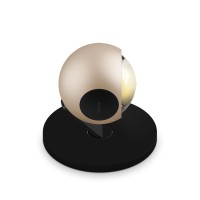 io 3d basso C LED Boden- / Tischleuchte, 2700 K, schwarz matt, Kopf golden