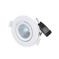Interlight Cascade Downlight LED Einbaustrahler, 3000 K, Ø: 10,5 cm, weiß