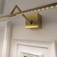 Icone Zeta LED Bilderleuchte, Länge: 90 cm, Gold matt 
