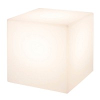 8 seasons design Shining Cube 43 Dekoleuchte, weiß (eingeschaltet)