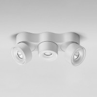 Egger Licht DLS Lighting Clippo Trio LED Wand- / Deckenstrahler, weiß / weiß