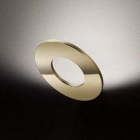 Cini & Nils Passepartout LED Parete, Gold matt, Scheibe: Gold poliert