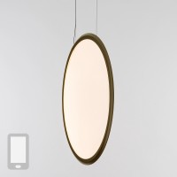 Artemide Design Discovery Vertical 70 LED Sospensione, App-kompatibel, Bronze gebürstet