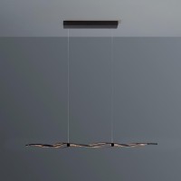Escale Silk 2.0 LED Pendelleuchte, Länge: 120 cm, schwarz