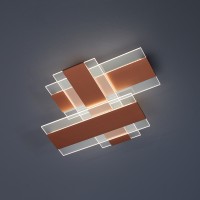 Escale Planus LED Deckenleuchte, Acrylglas - roségold geschliffen