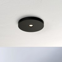Bopp Close LED Deckenleuchte, Ø 12 cm, schwarz eloxiert