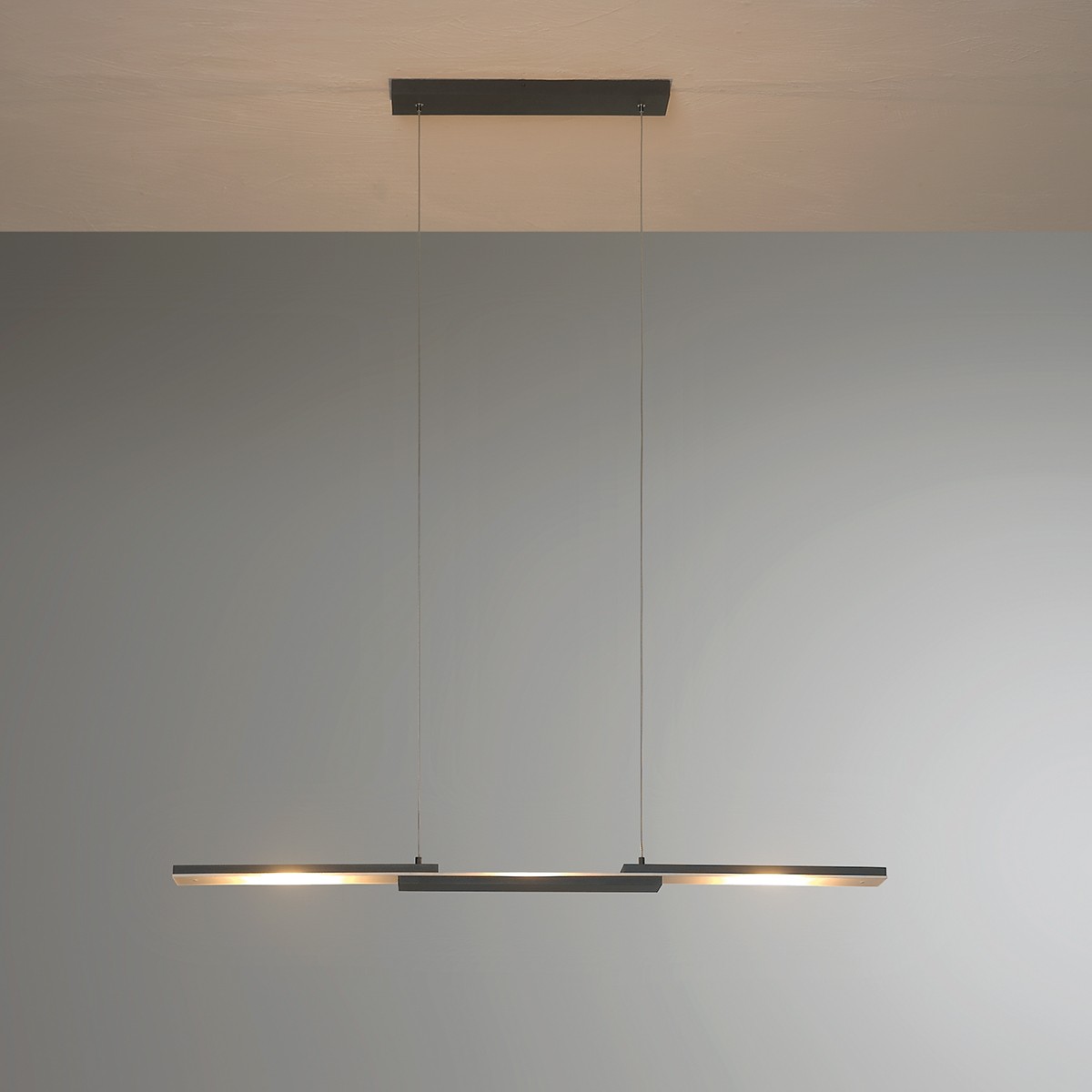 Bopp Easy LED Pendelleuchte, schwarz, Länge: 95 cm