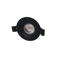 Interlight Camini Downlight IP44 LED Einbaustrahler, schwarz