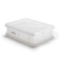 Alfa Forni Teigballen-Box mit Deckel, Kunststoff