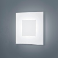 Helestra Vada LED Wand- / Deckenleuchte, 27 x 27 cm, weiß matt