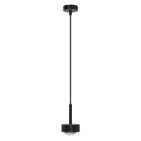Top Light Puk Mini Long One LED Pendelleuchte, Gehäuse, schwarz matt (Black Edition), mit Linse klar (nicht inbegriffen)