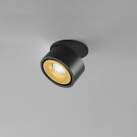 Egger Licht DLS Lighting Clippo S EP LED Deckeneinbaustrahler, schwarz / Gold