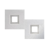 Grossmann Karree LED Wand- / Deckenleuchte, Aluminium, 2-flg., Dim-to-Warm, Rahmen: Titan