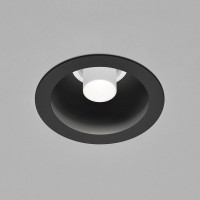 Helestra Run LED Deckeneinbaustrahler, 1-flg., schwarz, Spot: weiß