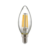 Sigor LED Filament Kerze E14 klar, 2,5 W, 2700 K, Ø: 3,5 cm