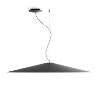Luceplan Koinè LED Sospensione, Ø: 110 cm, schwarz matt