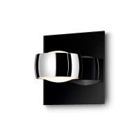Oligo Grace Unlimited LED Wandleuchte, schwarz, Tunable White, Kopf: Chrom