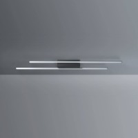 Bopp Delta LED Smart Home Deckenleuchte, Länge: 117 cm, schwarz eloxiert