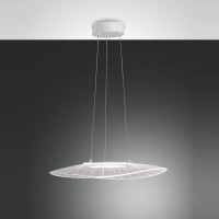 Fabas Luce Vela LED Pendelleuchte, 59 x 43 cm, weiß