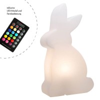 8 seasons design Shining Rabbit RGB LED Dekoleuchte, Höhe: 70 cm, weiß