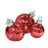Sompex Ornament LED Dekoleuchte, 3-er Set, rot