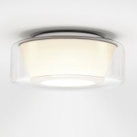 Serien.lighting Curling Ceiling L LED Deckenleuchte, Glas klar, Reflektor: konisch opal (©serien.lighting)