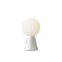 Villeroy & Boch Carrara LED Tischleuchte, Höhe: 13 cm, weißer Marmor