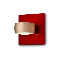 Oligo Grace Unlimited LED Wandleuchte, rot, Tunable White, Kopf: Satin copper