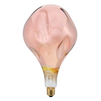 Sigor LED Filament Giantlampe Drop Metallic E27 Kupfer, 4 W, 1800 K, dimmbar, Ø: 16,5 cm