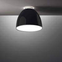 Artemide Nur Mini Gloss LED Soffitto, schwarz glänzend