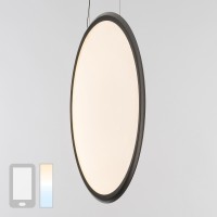 Artemide Design Discovery Vertical 100 LED Sospensione, Tunable White, App-kompatibel, Aluminium satiniert