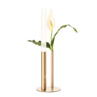 Cini & Nils Ognidove tavolo LED Akkuleuchte & Vase, Gold (Dekoration nicht inbegriffen)