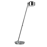 Top Light Puk Maxx Table LED Tischleuchte, 80 cm, Gehäuse, Chrom, mit Einsätzen Linse klar / Linse klar (Einsätze nicht inbegriffen)