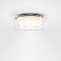Serien.lighting Curling Ceiling M LED Deckenleuchte, 3000 K, Glas klar, Reflektor: konisch opal (©serien.lighting)