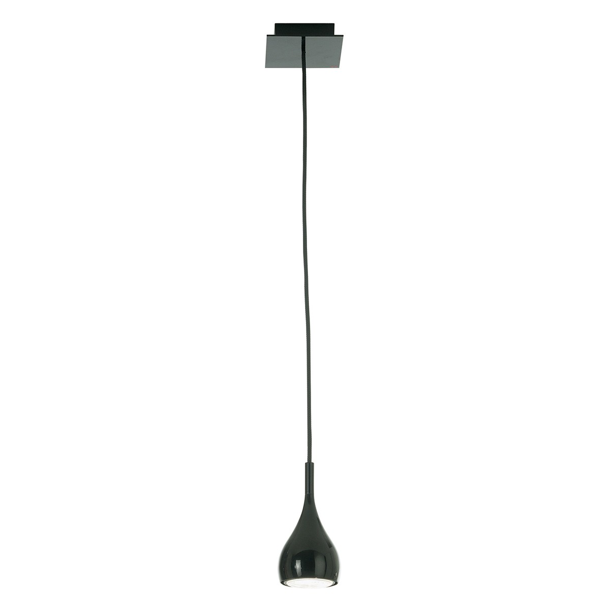 Fabbian Bijou Pendelleuchte, schwarz, Ø: 7,8 cm