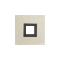 Grossmann Karree LED Wand- / Deckenleuchte, perlglanz, 1-flg., Dim-to-Warm, Rahmen: schwarz matt