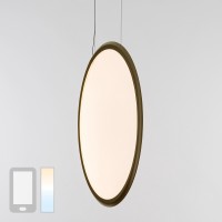 Artemide Design Discovery Vertical 70 LED Sospensione, Tunable White, App-kompatibel, Bronze gebürstet