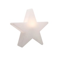 8 seasons design Shining Star LED Akkuleuchte, weiß (eingeschaltet)