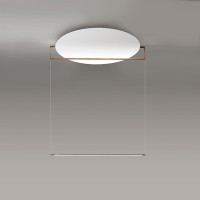 Icone Essenza 90 S  LED Pendelleuchte, weiß / Bronze gebürstet