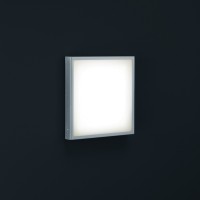 Helestra Scala LED Außenwandleuchte, quadratisch, Edelstahl
