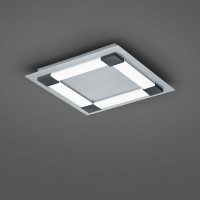 Bopp Plus Plain LED Smart Home Deckenleuchte, quadratisch, anthrazit / Aluminium