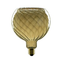 Segula LED Floating Globe 150 twisted smokey grau E27, 6 W, 1900 K, dimmbar, Ø: 15 cm