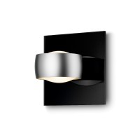 Oligo Grace Unlimited LED Wandleuchte, schwarz, Tunable White, Kopf: Chrom matt