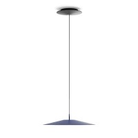 Luceplan Koinè LED Sospensione, Ø: 37 cm, blau matt
