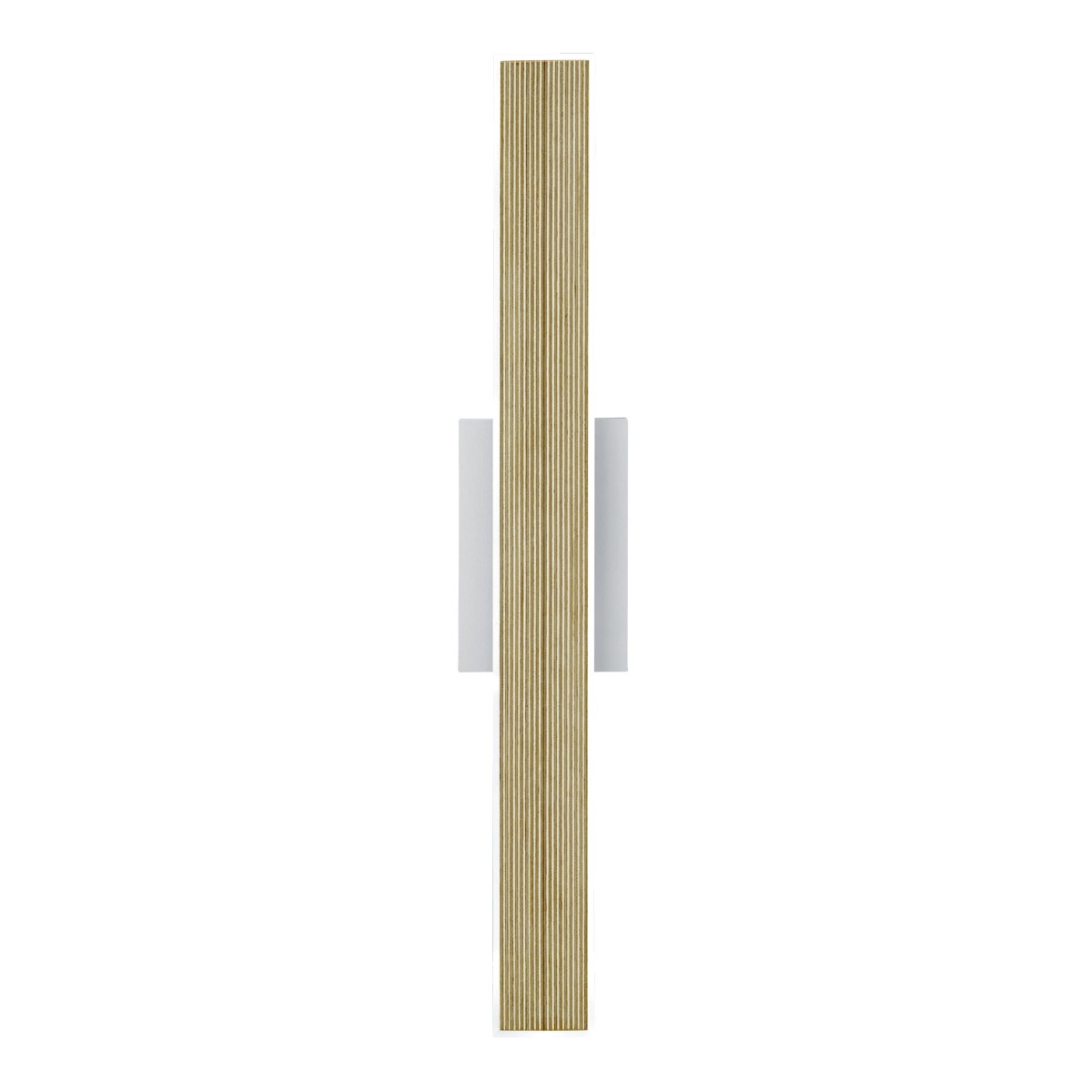 B-Leuchten Kiruna Wood Wandleuchte, Multiplex Birke / Nickel matt