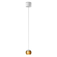 Oligo Balino LED Pendelleuchte, unsichtbare Höhenverstellung, Chrom matt / Gold glänzend