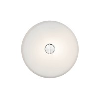 Flos Mini Button Wand- / Deckenleuchte, Opalglas
