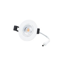 Interlight Camini Downlight IP44 LED Einbaustrahler, schwenkbar, weiß
