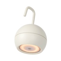 Lucide Sphere LED Akku-Pendelleuchte, weiß (eingeschaltet)
