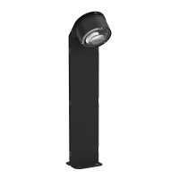 Top Light Puk Maxx Way II LED Pollerleuchte, Gehäuse, schwarz matt feinstrukturiert, mit Linse klar (nicht inbegriffen)
